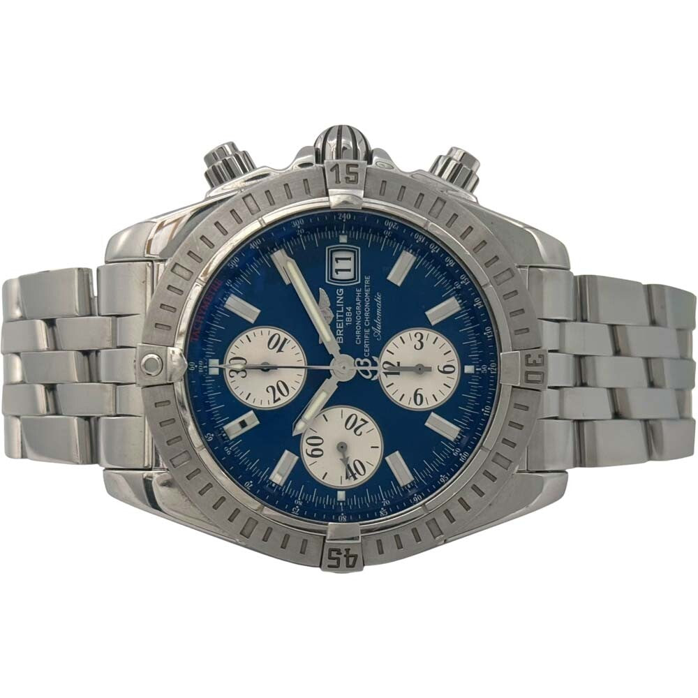 Breitling Chronomat Evolution A156C45Pa Blue Case: 43.7Mm Used Watch #121027