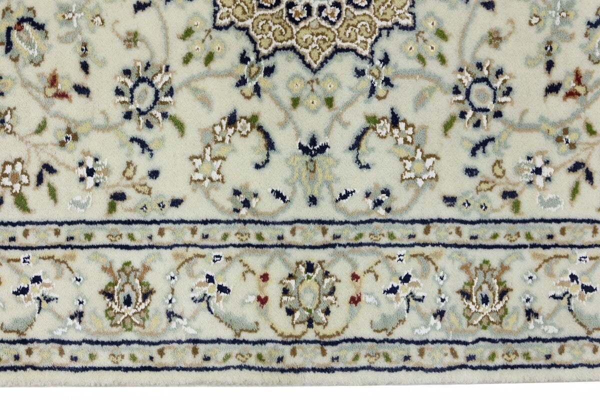 Indo-Nain Oriental Runner Rug Medallion Floral