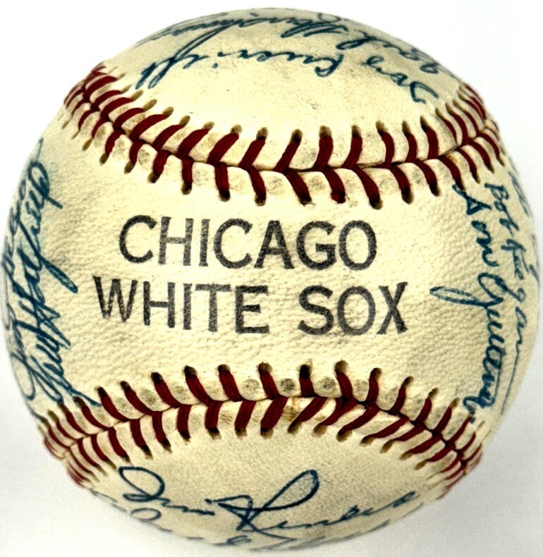 1957 Chicago White Sox Team Signed Baseball (27)
