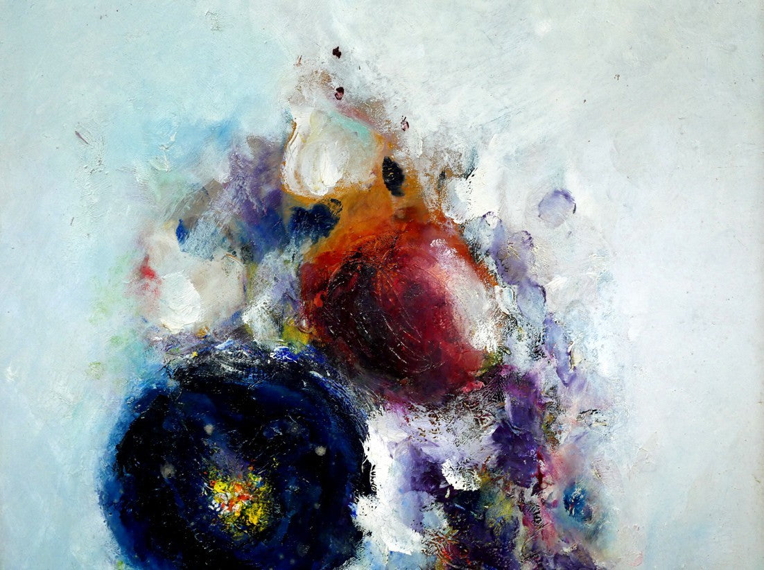 Margareta Sterian (Romania) Oil Painting Fantasic Bouquet Signed Romania