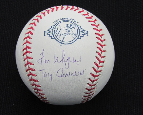 187147 Jimmy Wynn Signed/ Auto Yankees 100th OML Baseball TRI-STAR Inscr