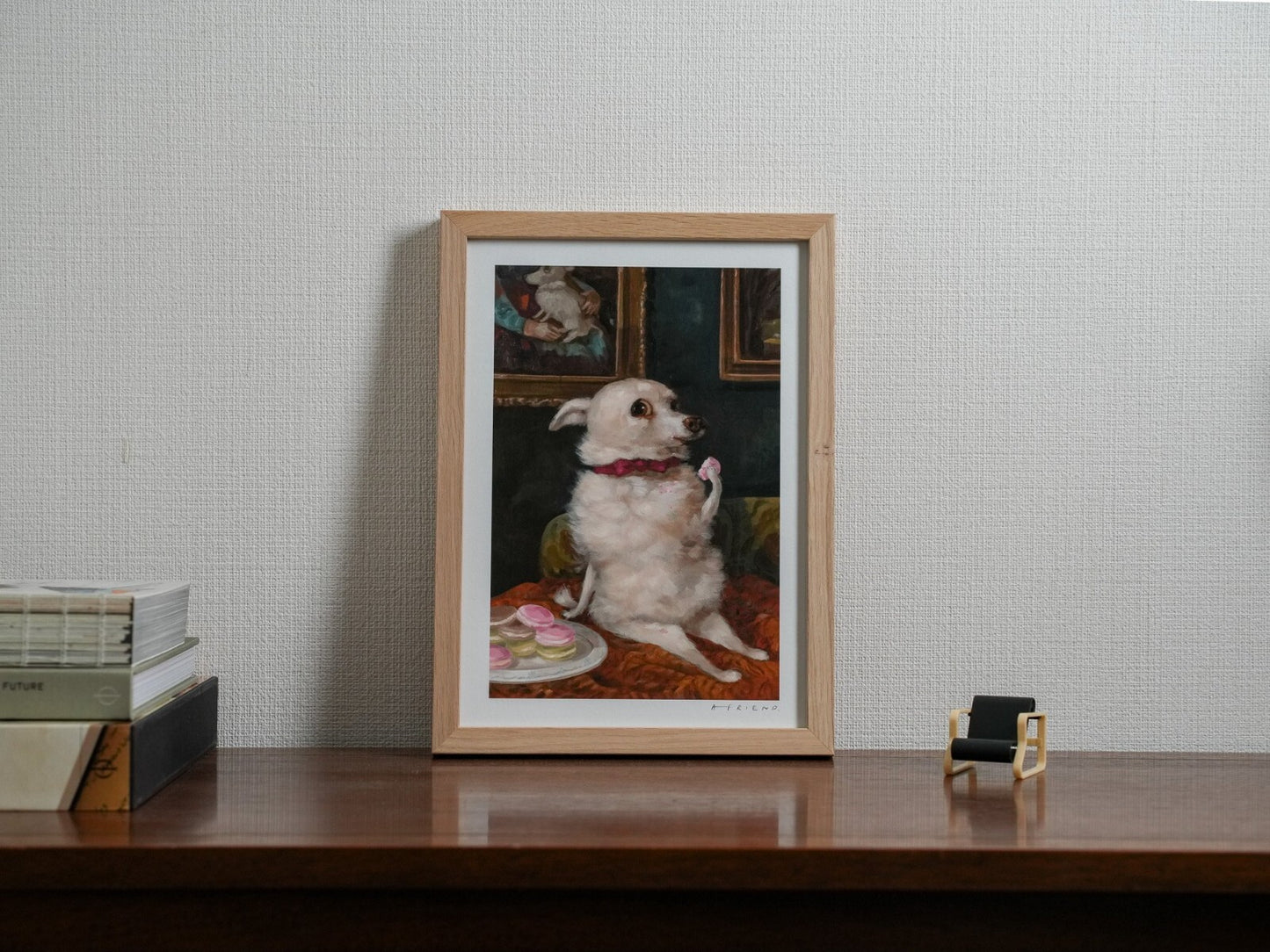 Alison Friend - Dog Framed Signed Art Print Coa