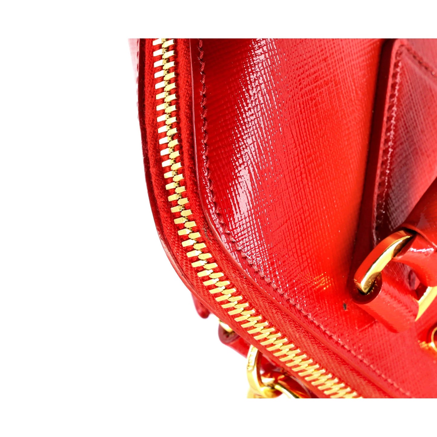 Prada Promenade Bag Vernice Saffiano Leather Small