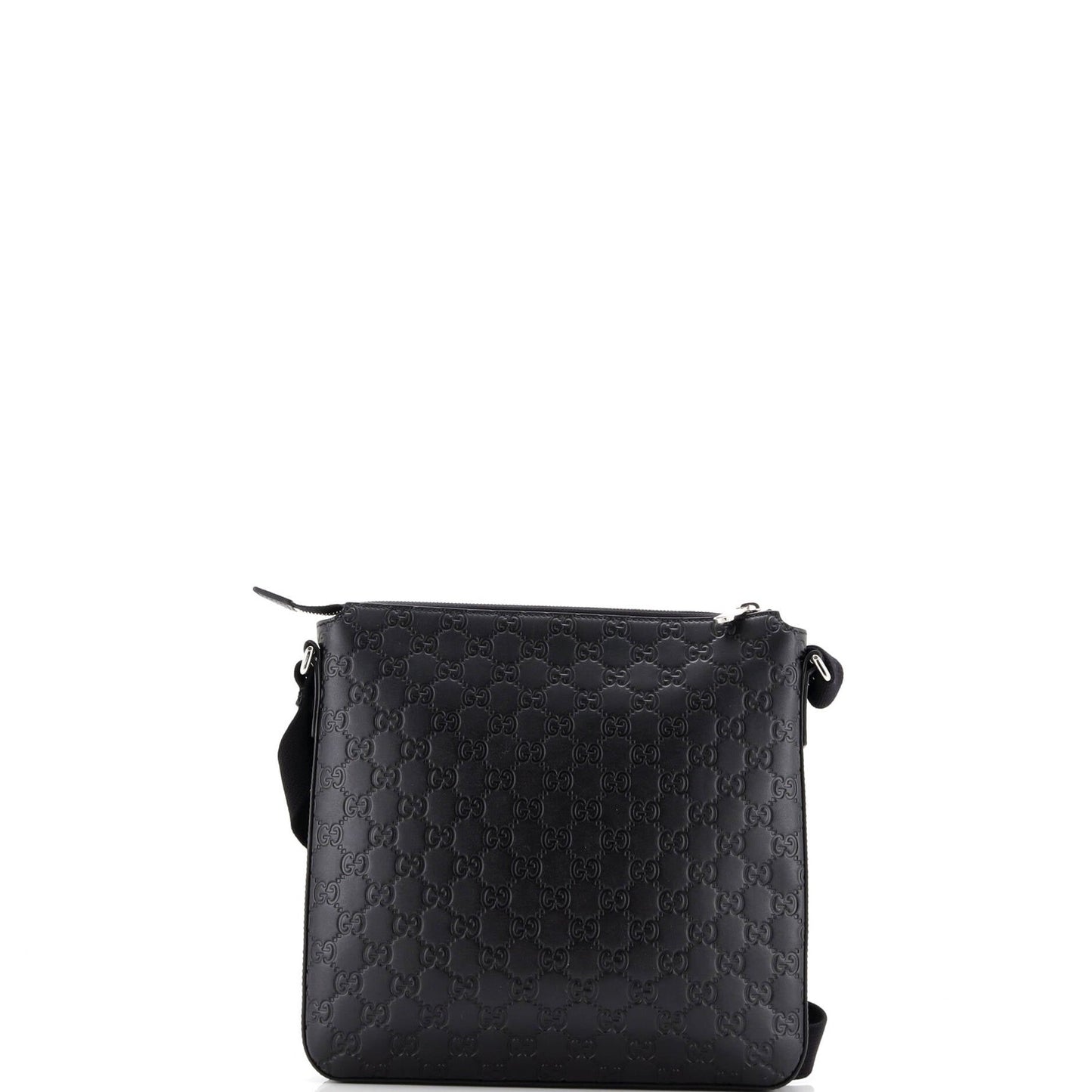 Gucci Signature Zip Messenger Bag Guccissima Leather Medium