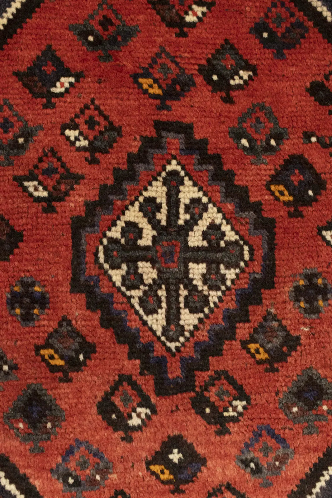 Rare Vintage Handmade Wool Oriental Rug Tribal