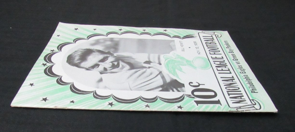 November 12, 1939 Philadelphia Eagles Vs. Packers