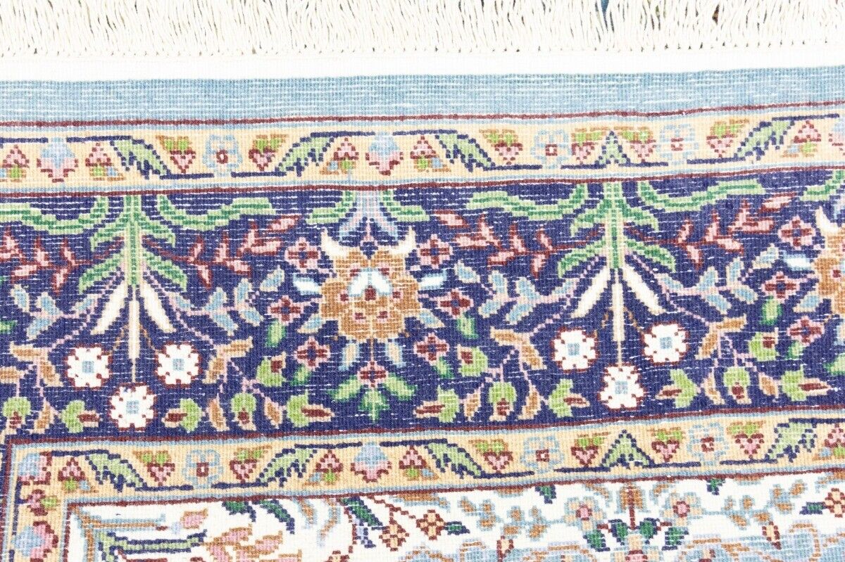 Handmade Kirman Oriental Rug Classic Floral