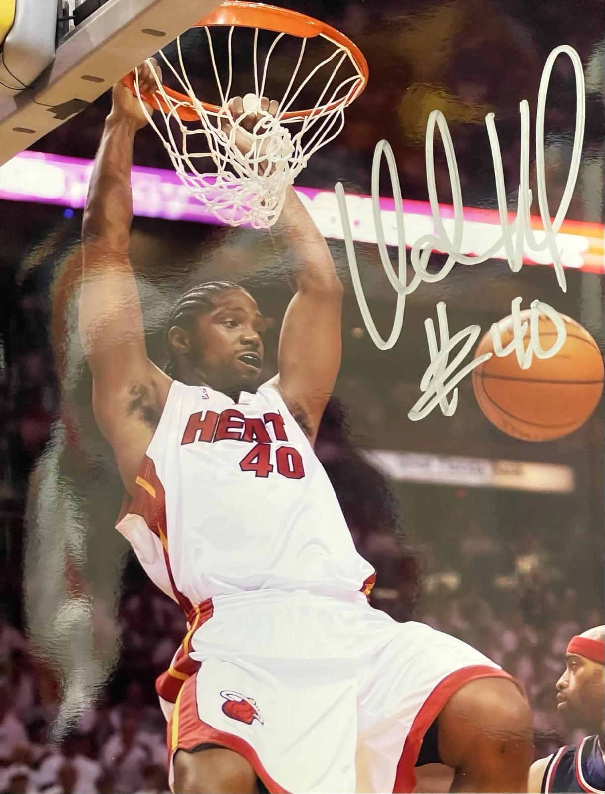 Udonis Haslem Autographed 8X10 Basketball Photo