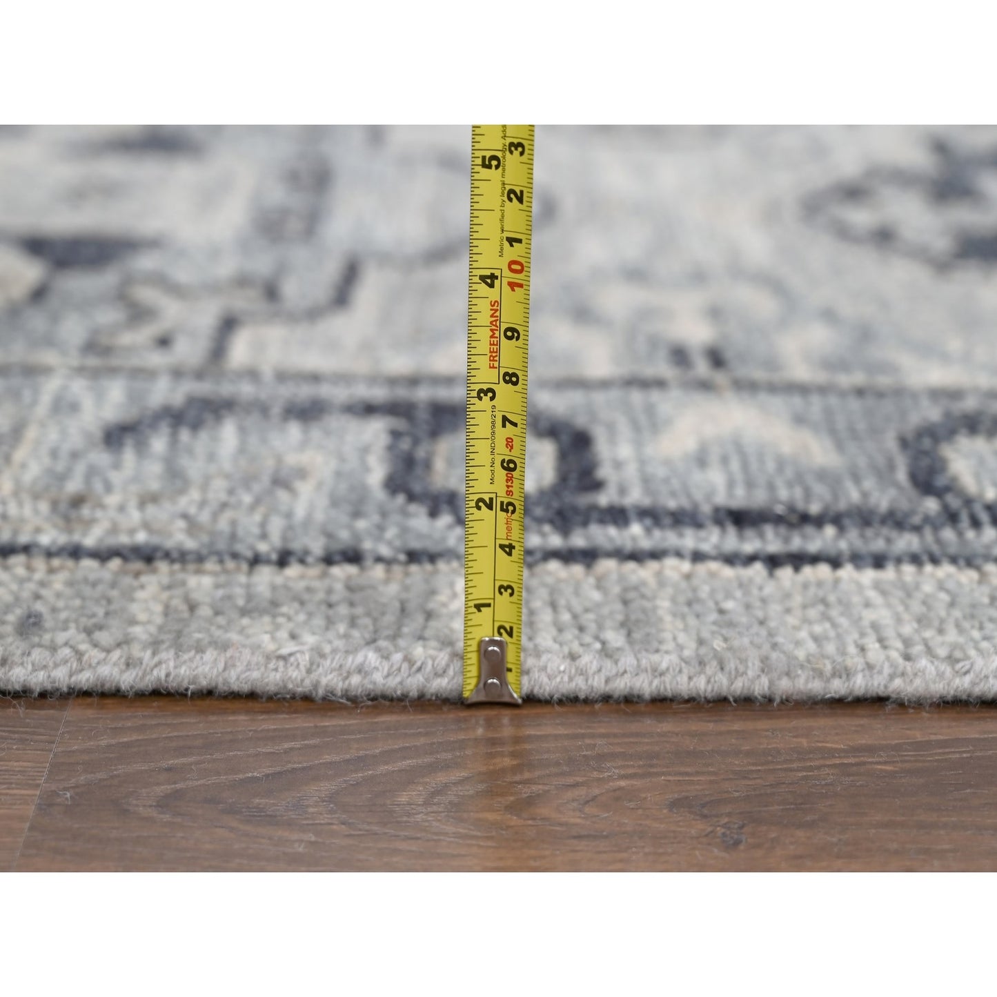 13'9"X17'9" Gray Wool Hand Knotted Anatolian Design Oversized Rug