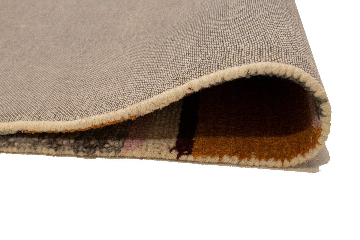 Stripes Design Hand-Tufted Modern Multicolored