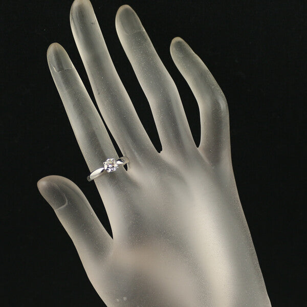 Tiffany&Co. Ring Harmony Solitaire Diamond 0.57Ct E Vs1 3Ex Us5.75-6 Pt950
