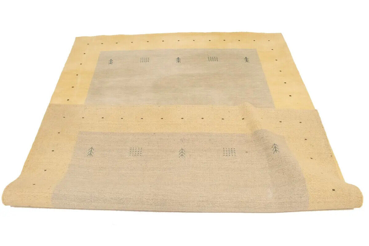 Modern Lori Gabbeh Rug Hand-Loomed Tribal Border