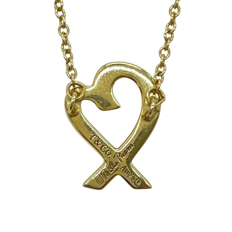 Tiffany & Co. Loving Heart Mini Necklace Yellow Gold K18Yg