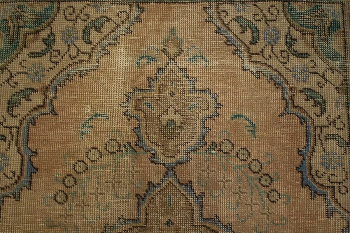 Antique Vintage Oriental Rug Peach Muted