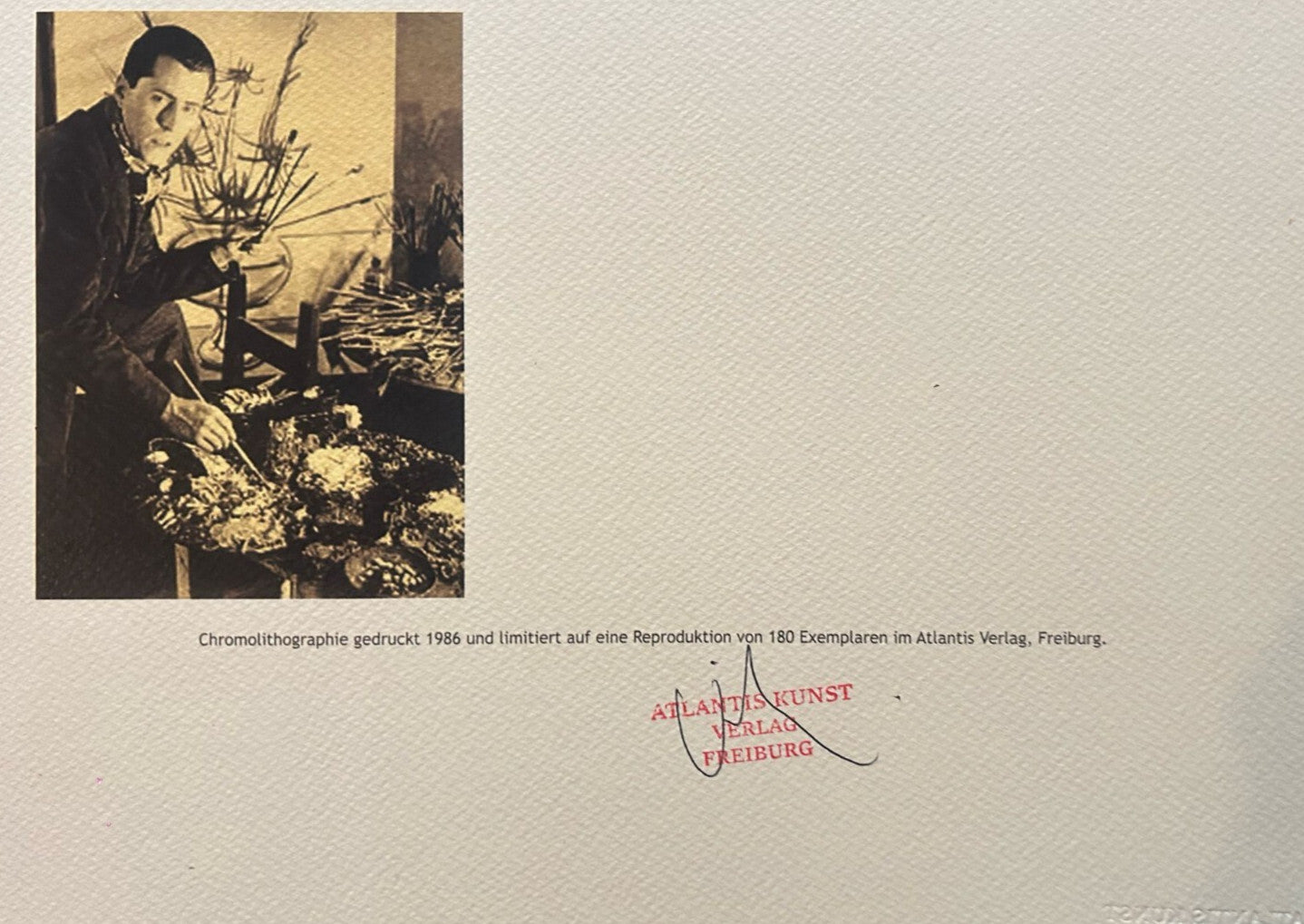 Bernard Buffet Lithograph Certified Coa