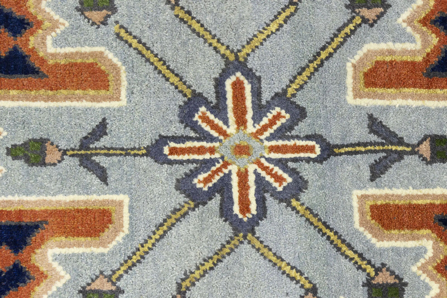 9X12 ft Navy Tribal Heriz Serapi Wool Oriental