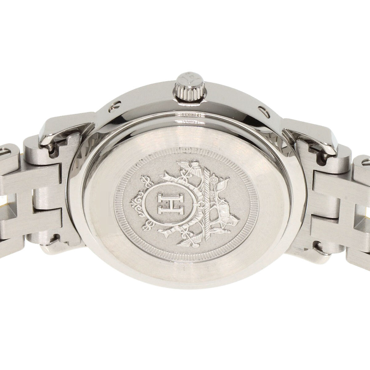 Hermes Clipper Watches Cl4.220 Stainless Steel/Ssxgp Ladies