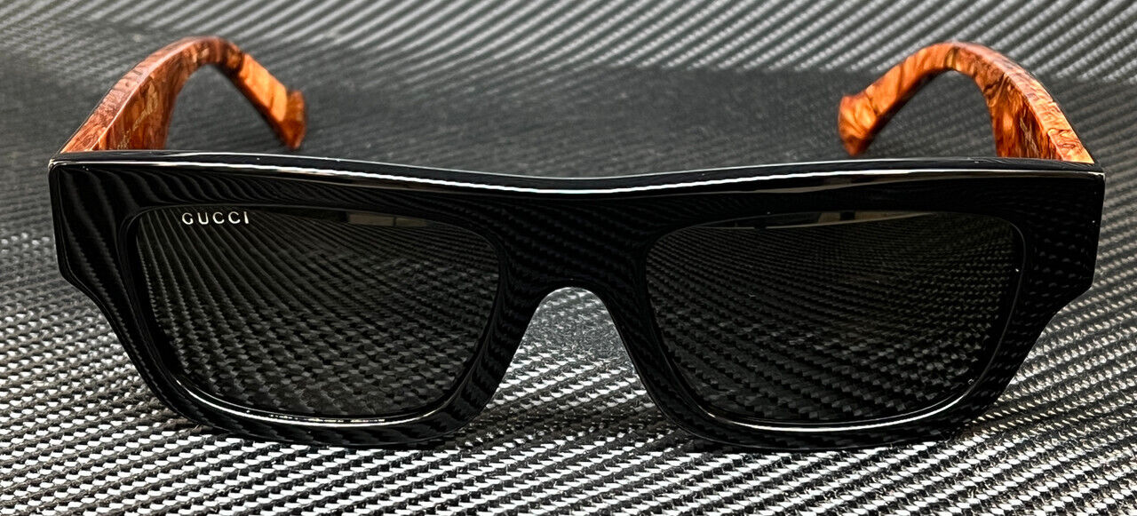 GUCCI GG1301S 001 Black Grey Men's 55 mm Large