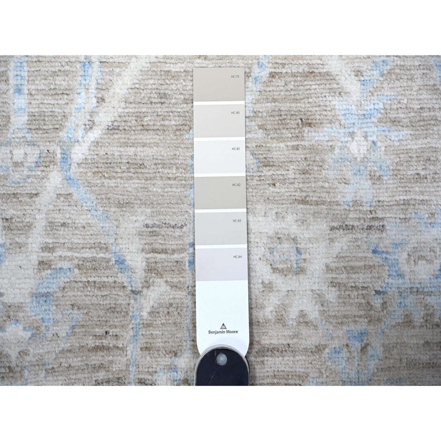 8'9"X12' Brown White Wash Peshawar Wool Hand Knotted Oriental Rug