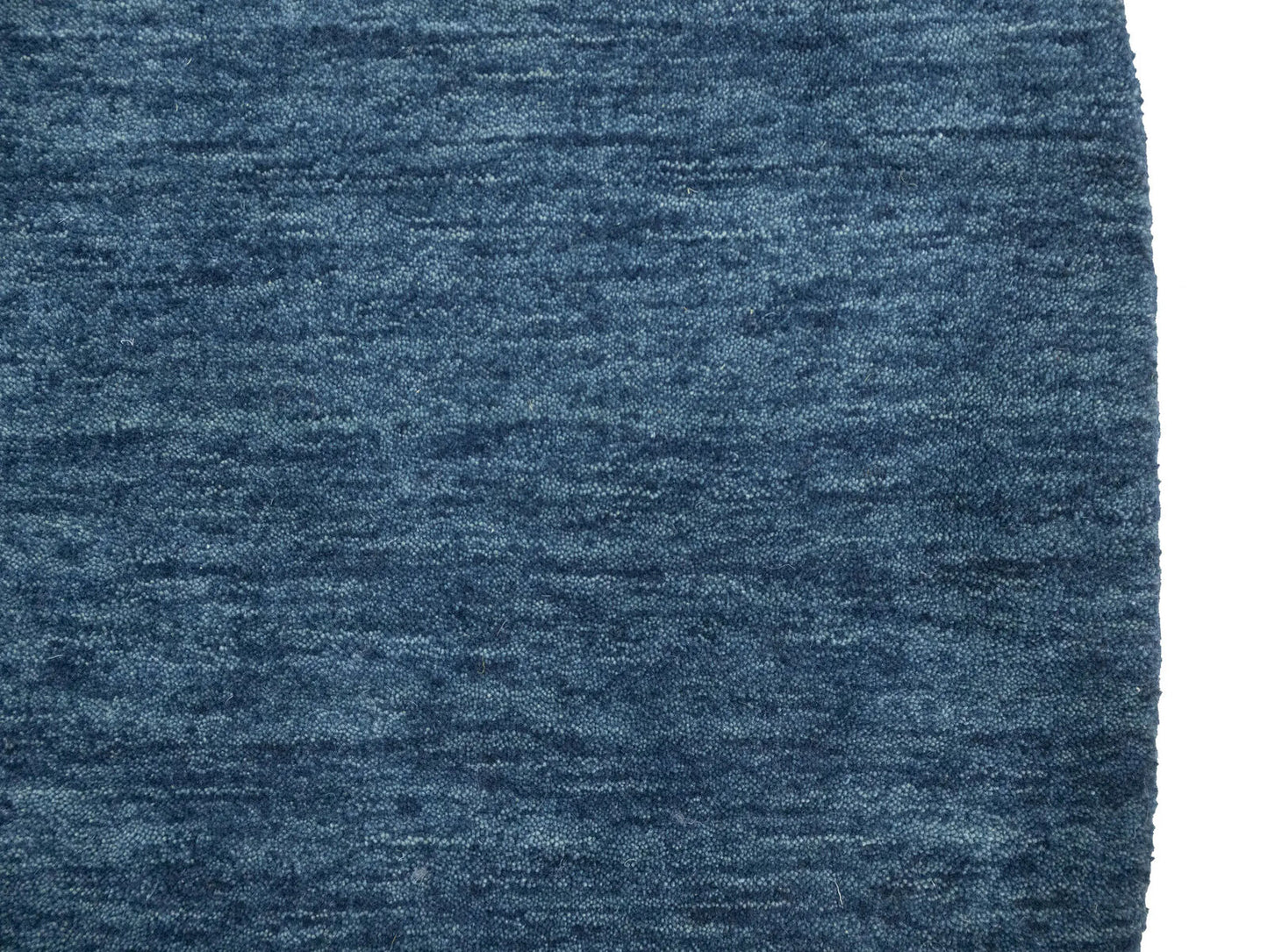 Steel Blue Solid Design Hand-Loomed 8X8 Gabbeh
