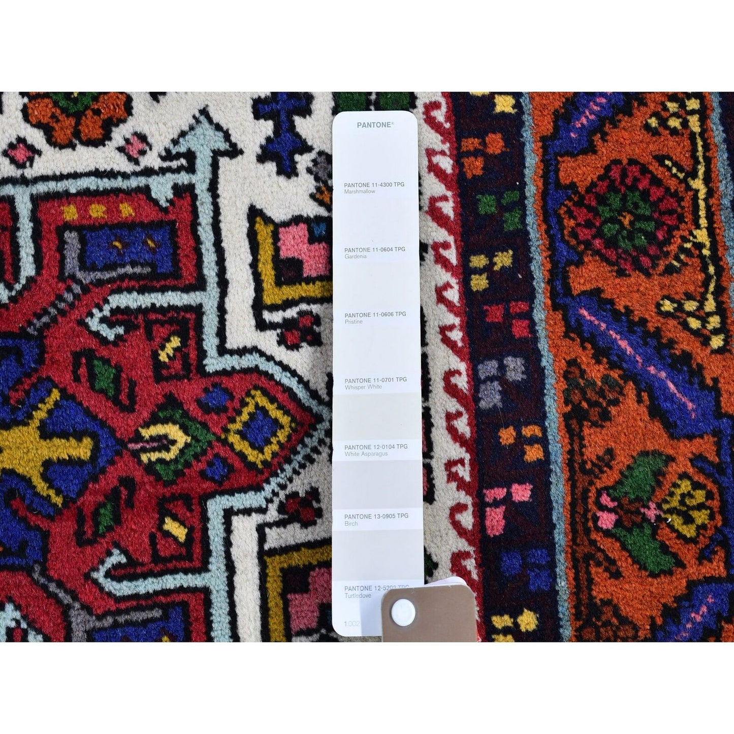 3'3"X12'2" Vintage Farsian Karajeh Pure Wool Hand Knotted Runner Rug