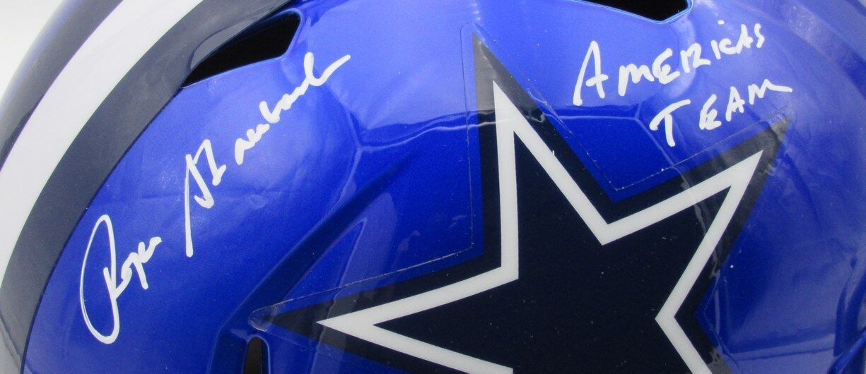 Roger Staubach Hof Autographed/Inscr Full Size