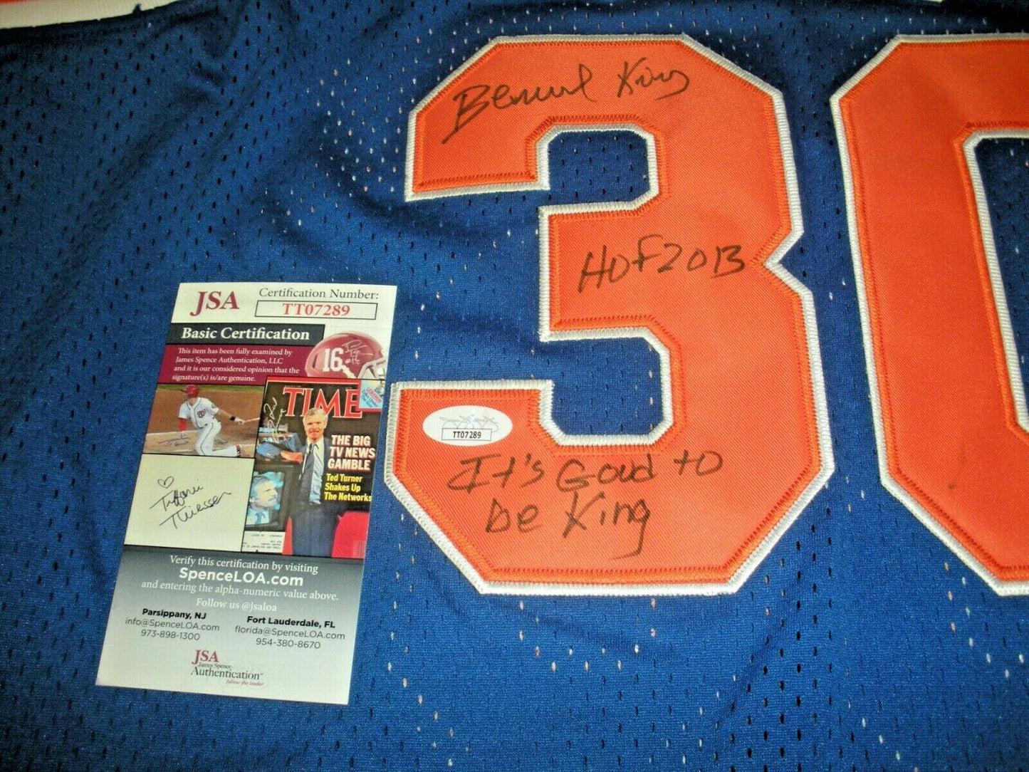 Bernard King New York Jsa/Coa Signed Official