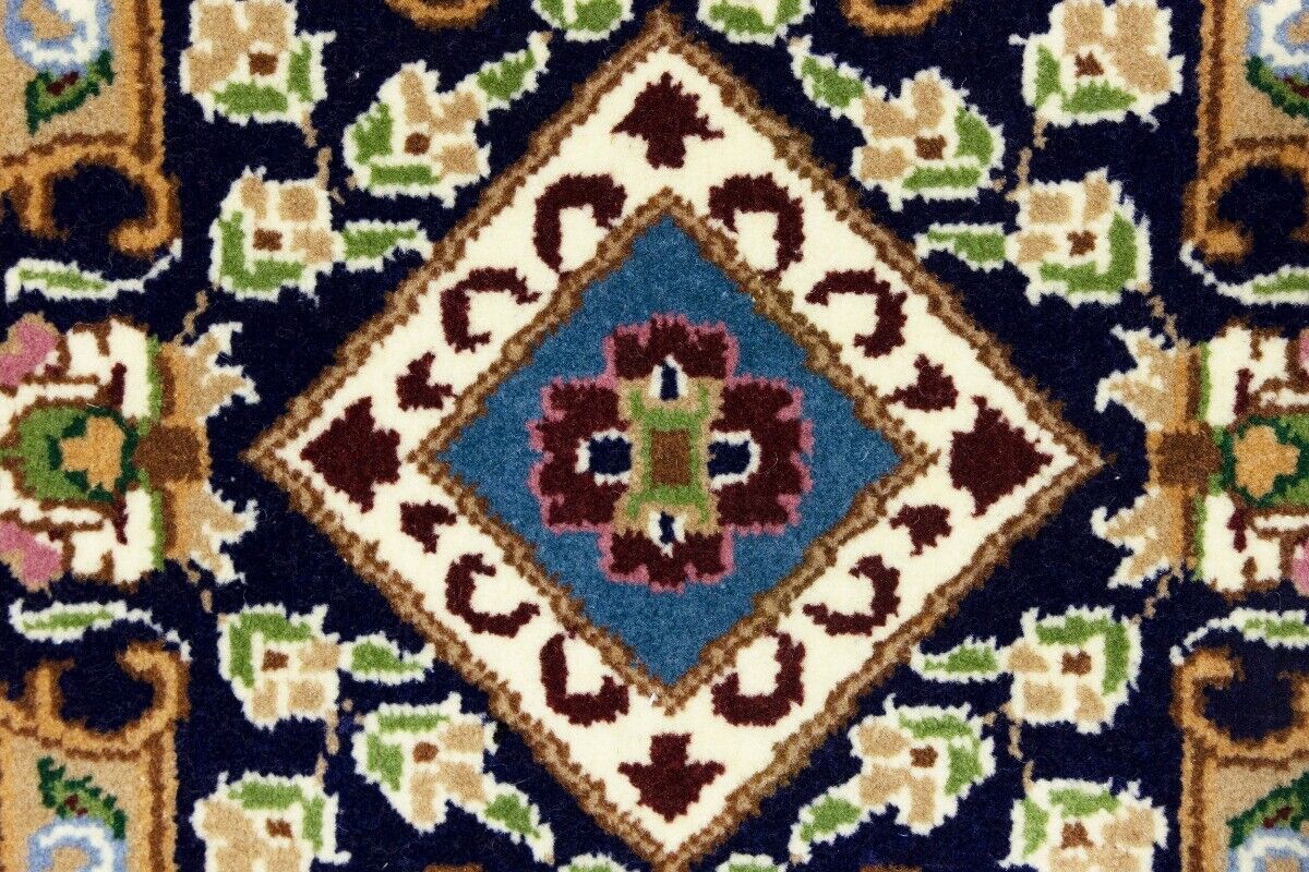 Hand-Knotted Kirman Classic Floral Design