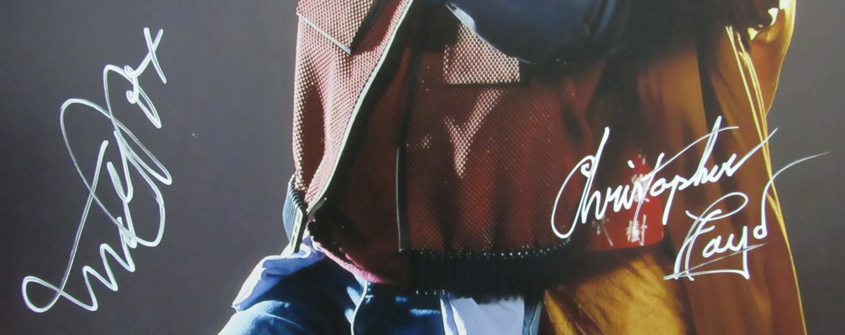Michael J Fox/Christopher Lloyd Autographed 16X20