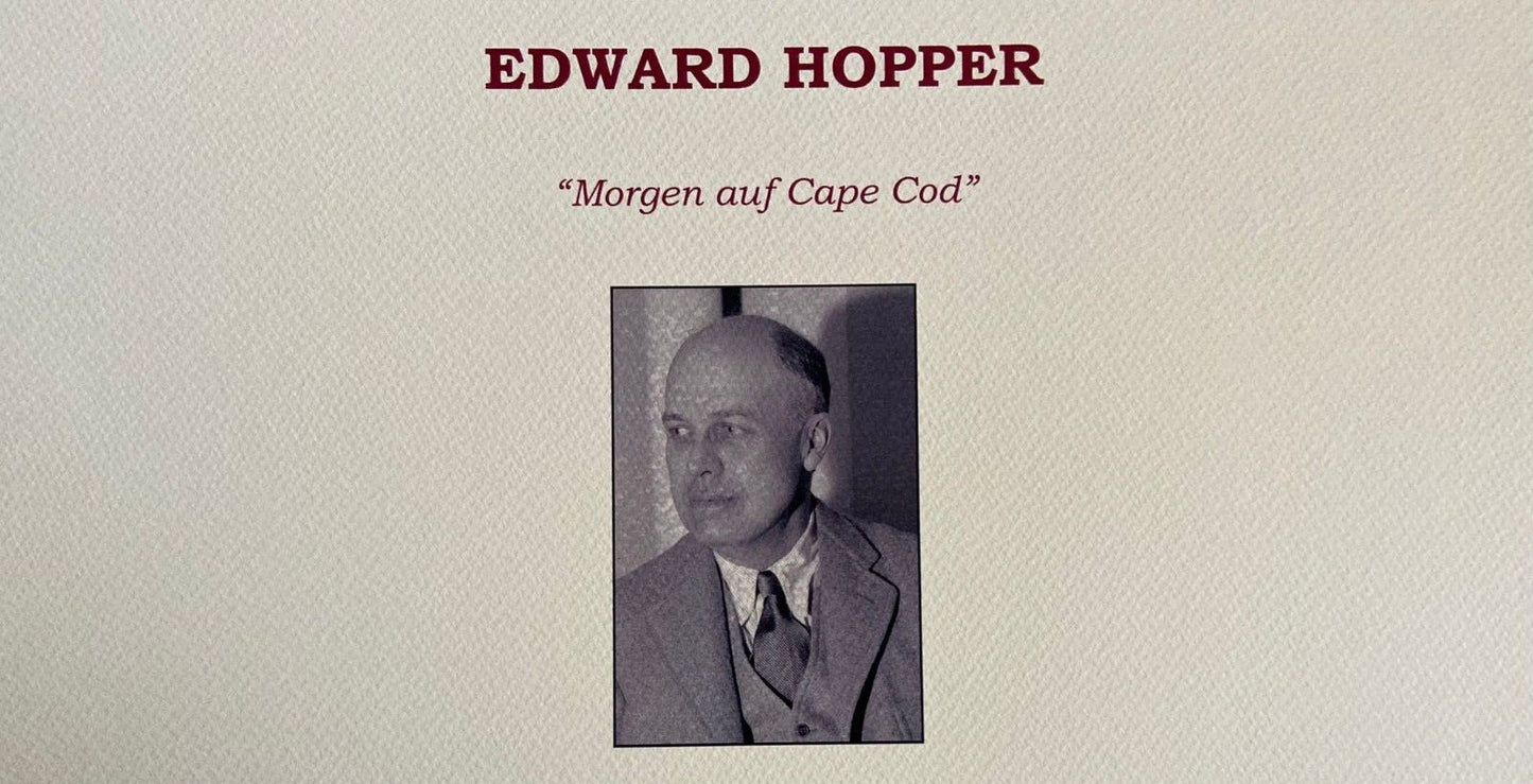 Edward Hopper Lithograph 'Tomorrow At Cape Cod'