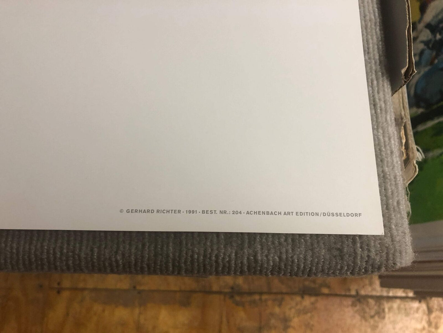 Gerhard Richter Seascape (No Text) " Poster Contemporary Blue
