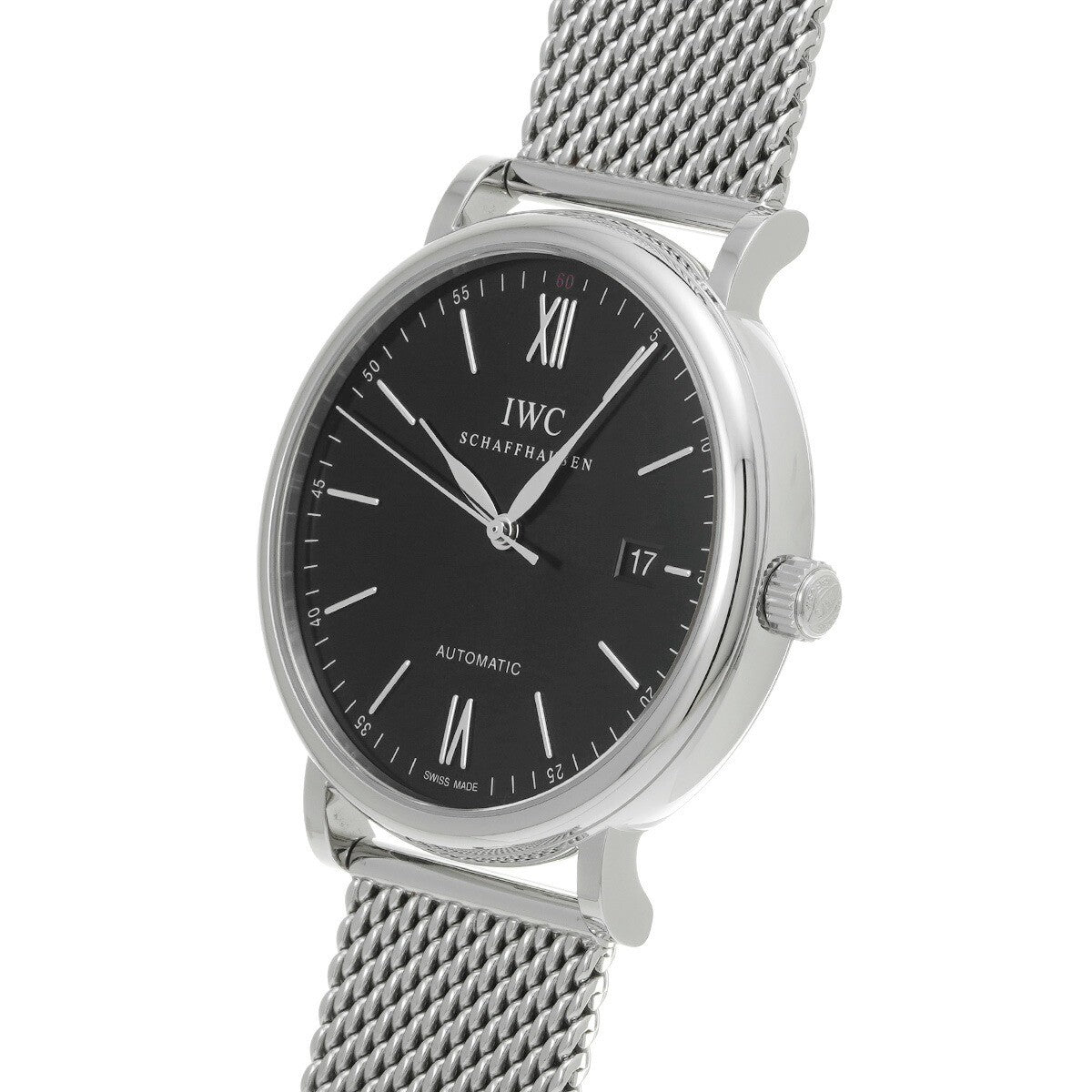 Iwc Portofino Automatic Iw356506 Black Men'S Used Watch #61130