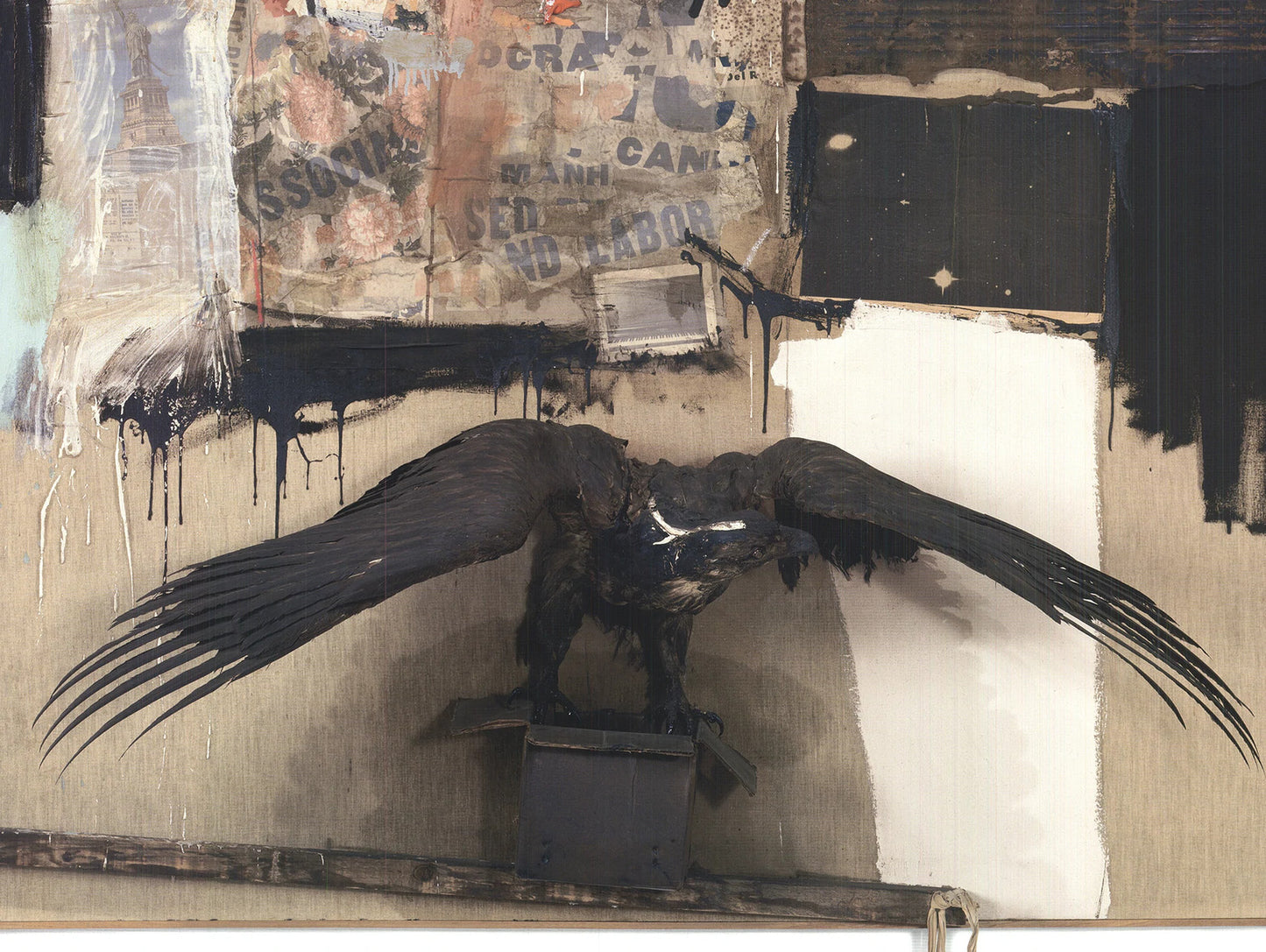 Robert Rauschenberg Canyon " Offset Lithograph Pop Art Brown, White