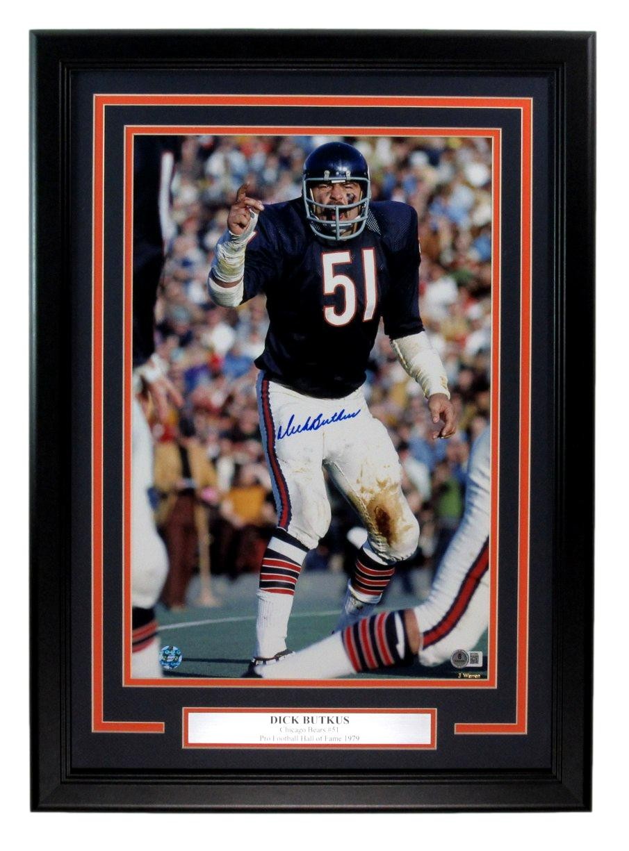 Dick Butkus Hof Signed/Auto 11X17 Photo Chicago