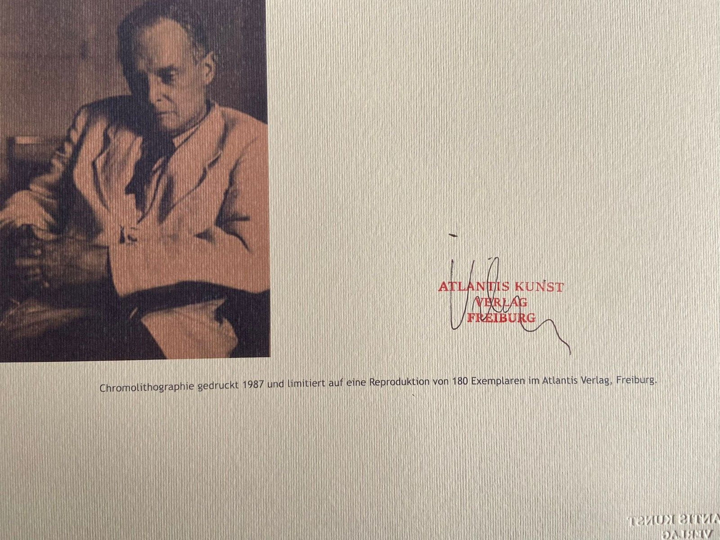 Paul Klee Lithograph Signed Numbered Stamp