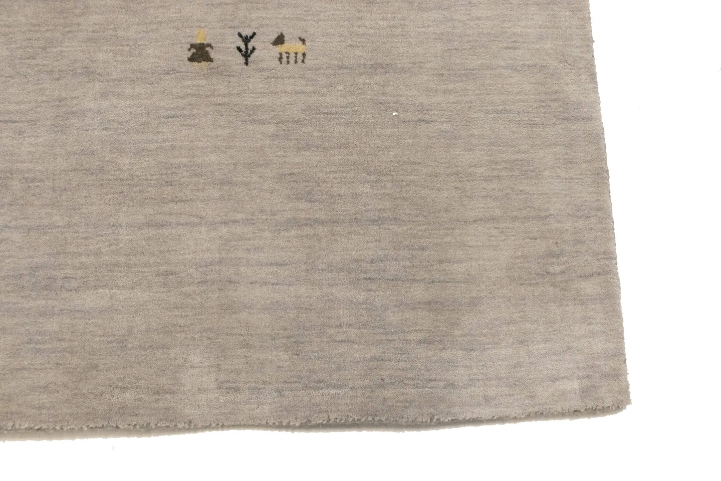 Handmade Pictorial Tribal Gabbeh Square Rug