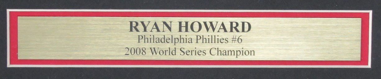 Ryan Howard Philadelphia Phillies Signed/Auto 16X20 Photo Framed Jsa 168470