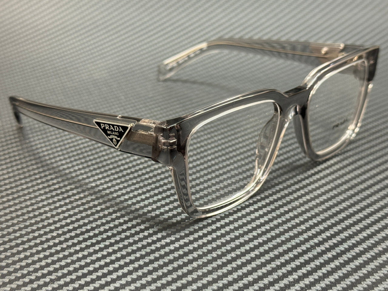Prada Pr 08Zv 18S1O1 Transparent Grey Men'S 54 Mm