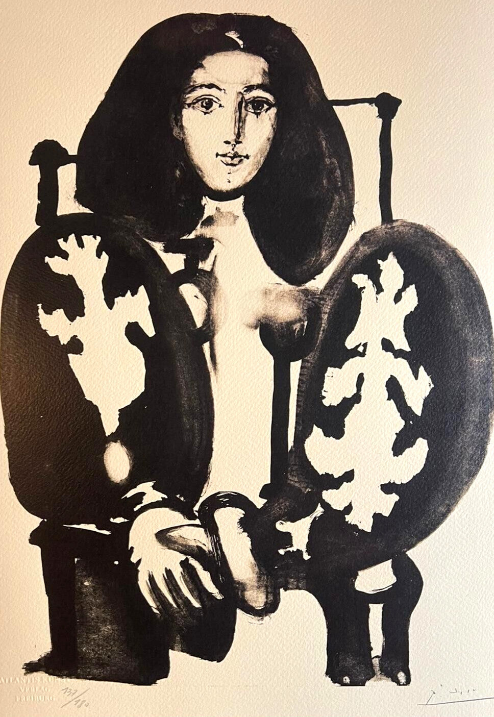 Pablo Picasso Lithograph Coa Signed Numbered By