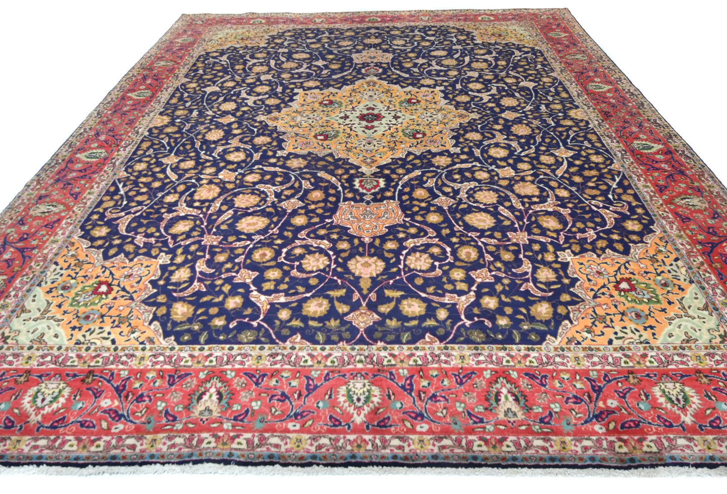 Vintage Handmade Oriental Rug 10X13 Ft Classic