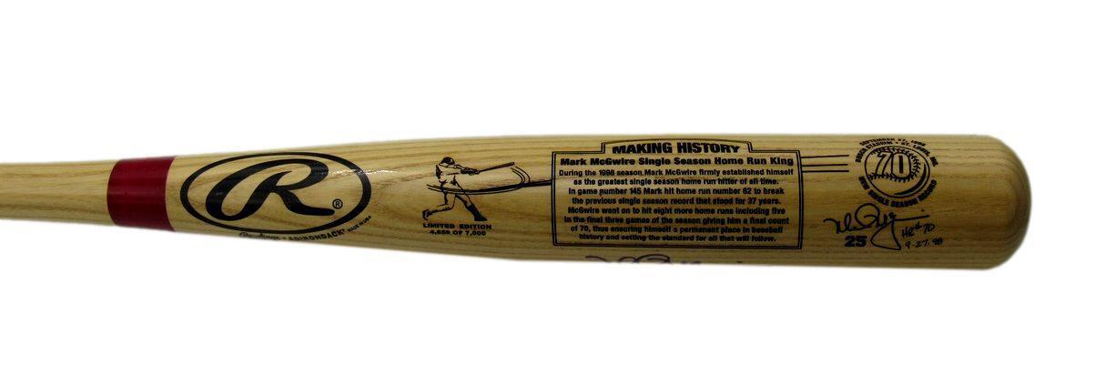 Mark Mcgwire Signed/Auto Rawlings Making History