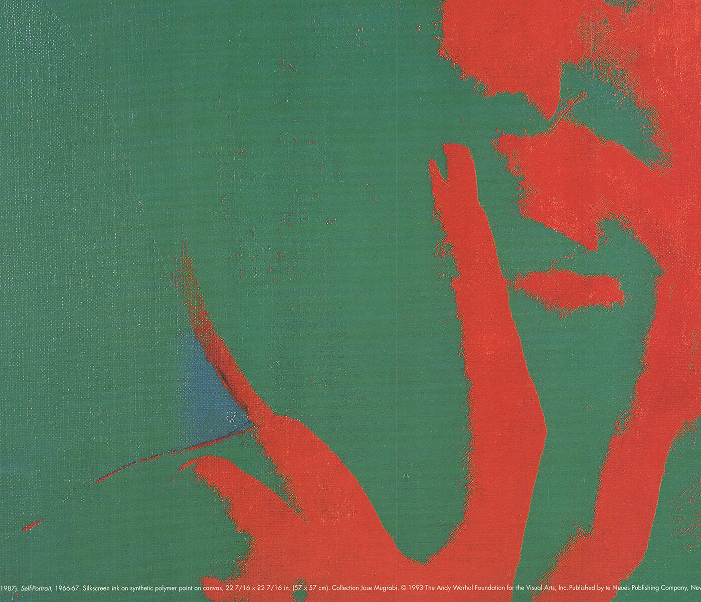 Andy Warhol Self Portrait " Poster Pop Art Green Orange Man Figur