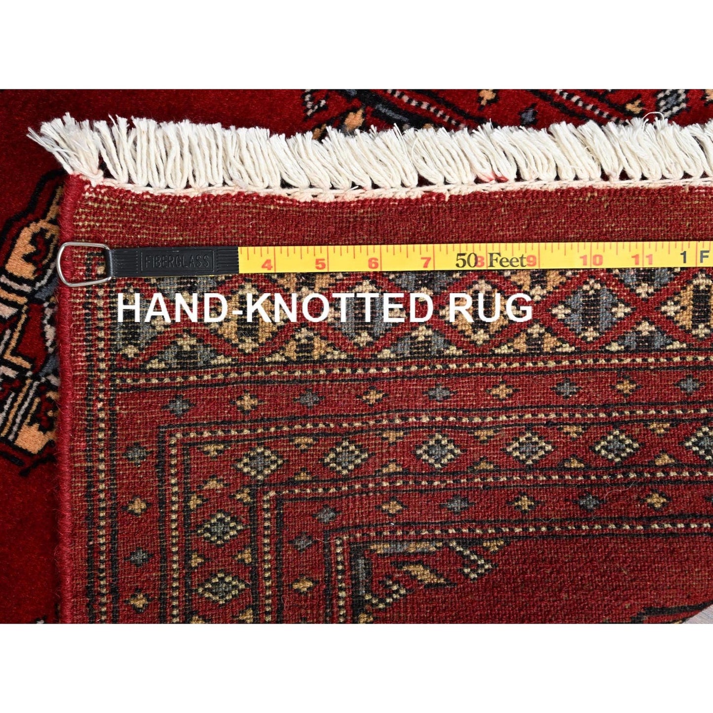 2'X3'2" Red Princess Bokara Tribal Medallions Rug Pure Wool Hand Knotted