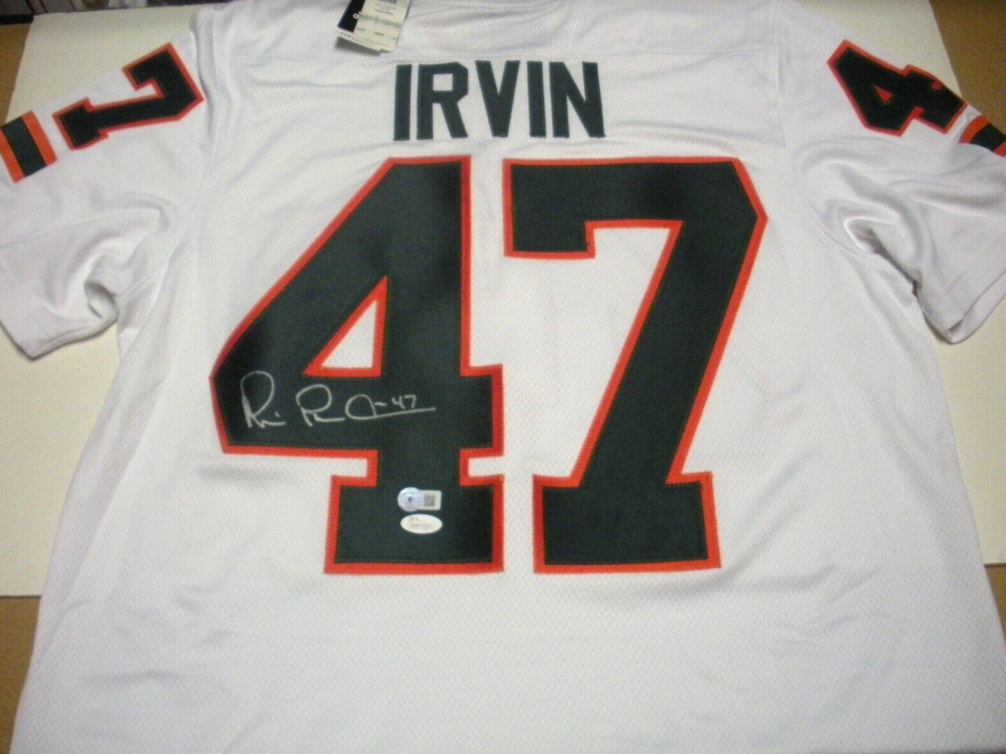 Michael Irvin Miami Hurricanes Jsa/Coa Signed