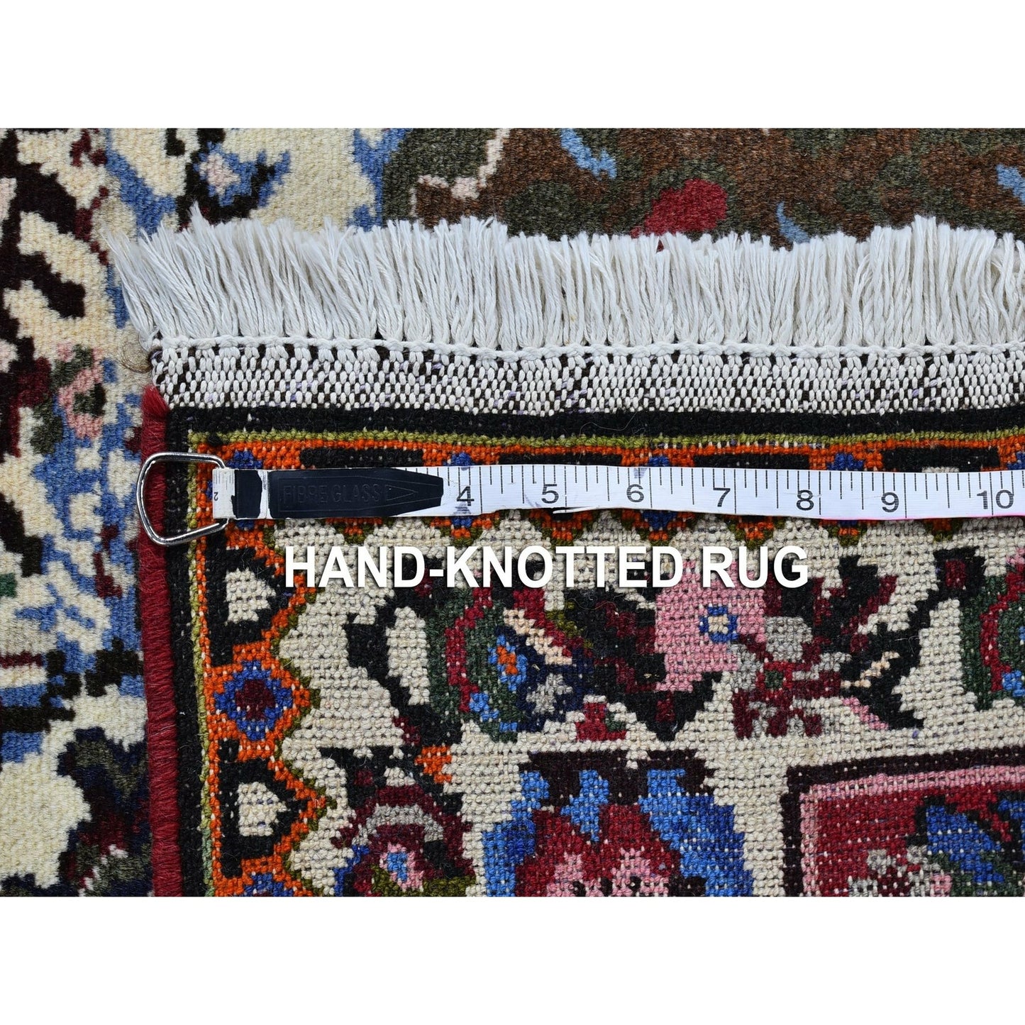 3'7"X5' New Farsian Karabakjon Flower Bouquet Handknotted Wool Clean Rug