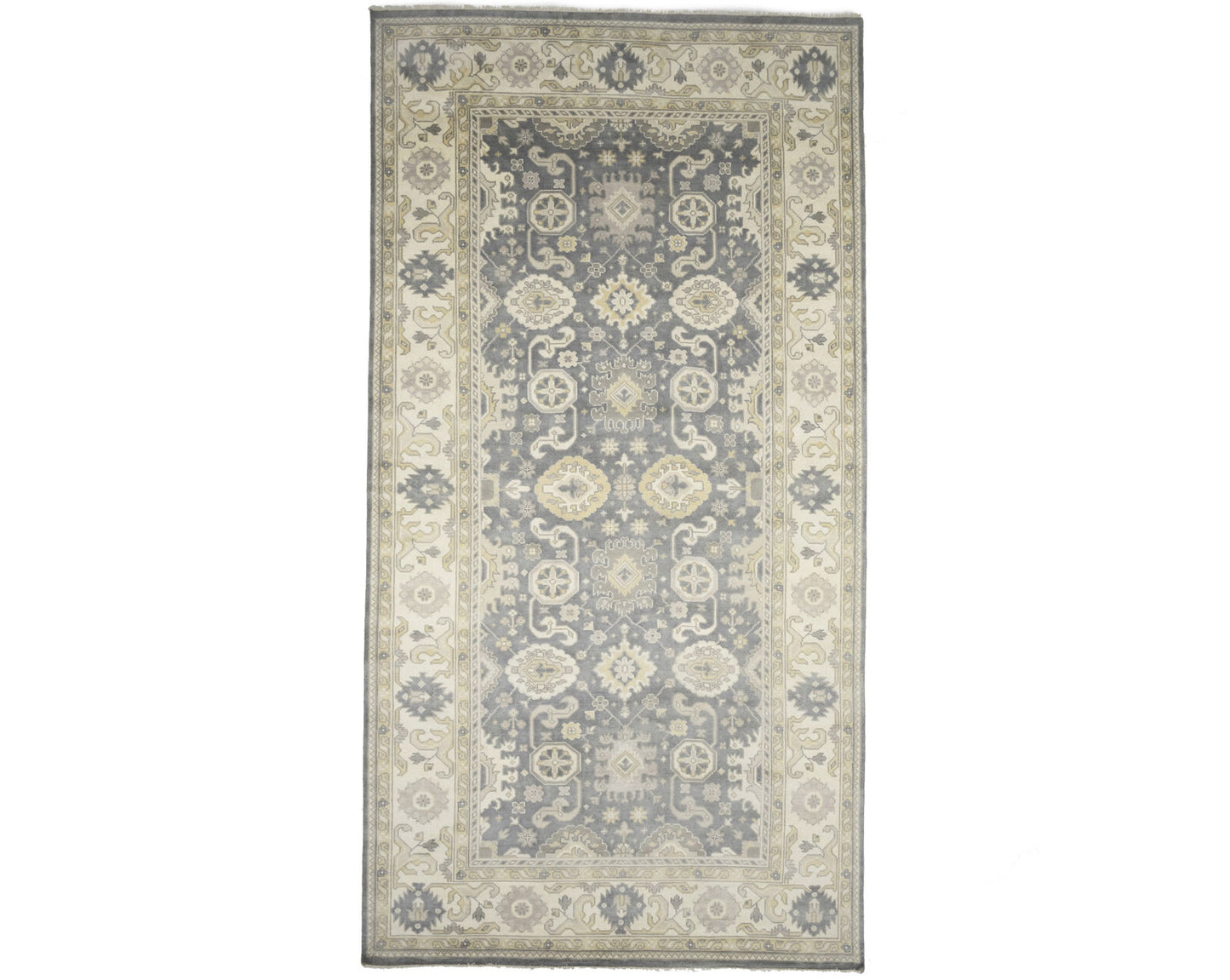9X18 ft Handmade Oushak Chobi Oriental Rug Muted