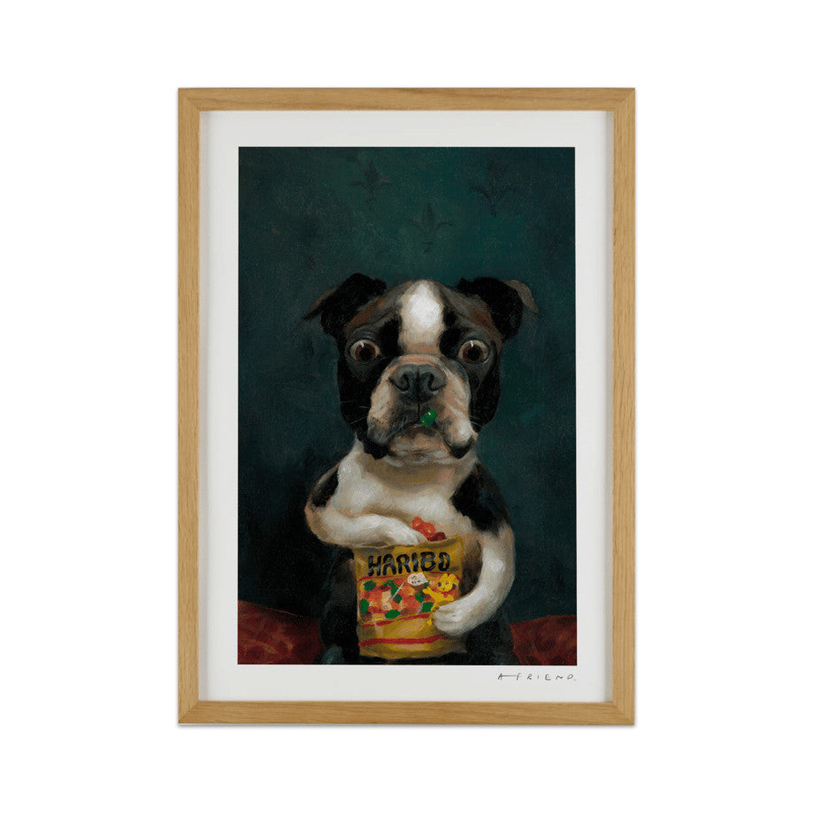Alison Friend - Dog Framed Signed - Dave 2024