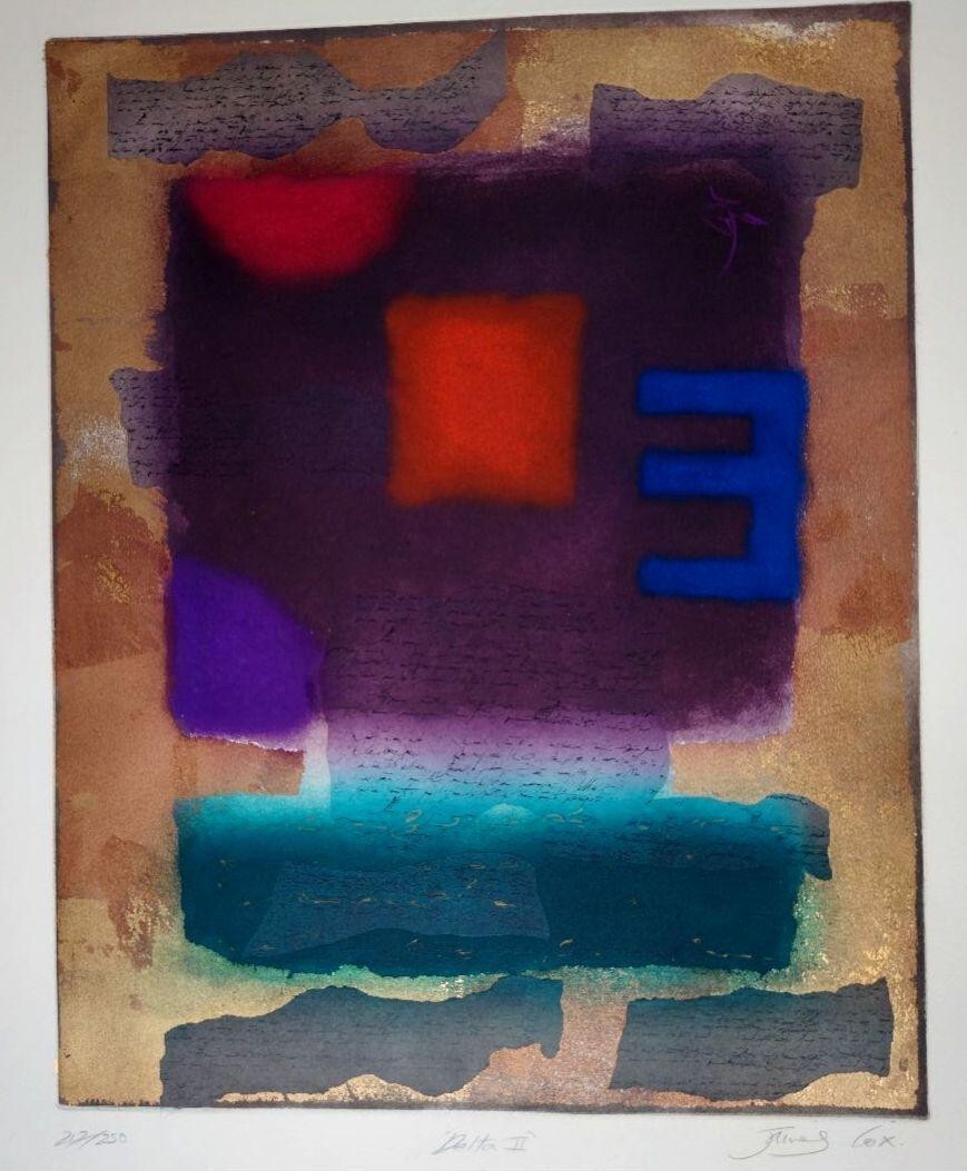 James Cox (Usa) Mixed Media Art Print Etching