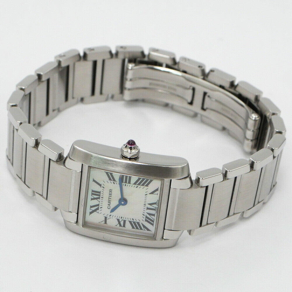 Cartier Tank Franaise Sm W51028Q3 Pink Ladies Used Watch #121913
