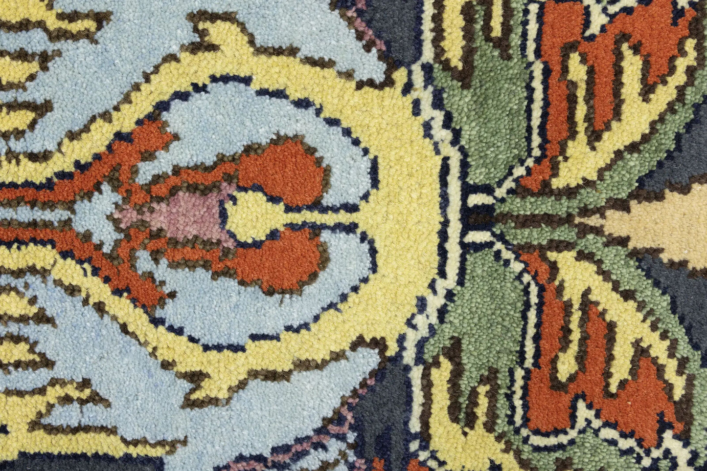 One-Of-A-Kind Birds Design Chobi Oriental Rug